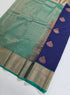 Kanchi Vegan Silk Saree With Contrast Blouse and Rich Jari Pallu