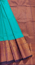 Kanchi Vegan Silk Saree With Contrast Blouse and Rich Jari Pallu