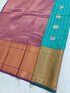 Kanchi Vegan Silk Saree With Contrast Blouse and Rich Jari Pallu