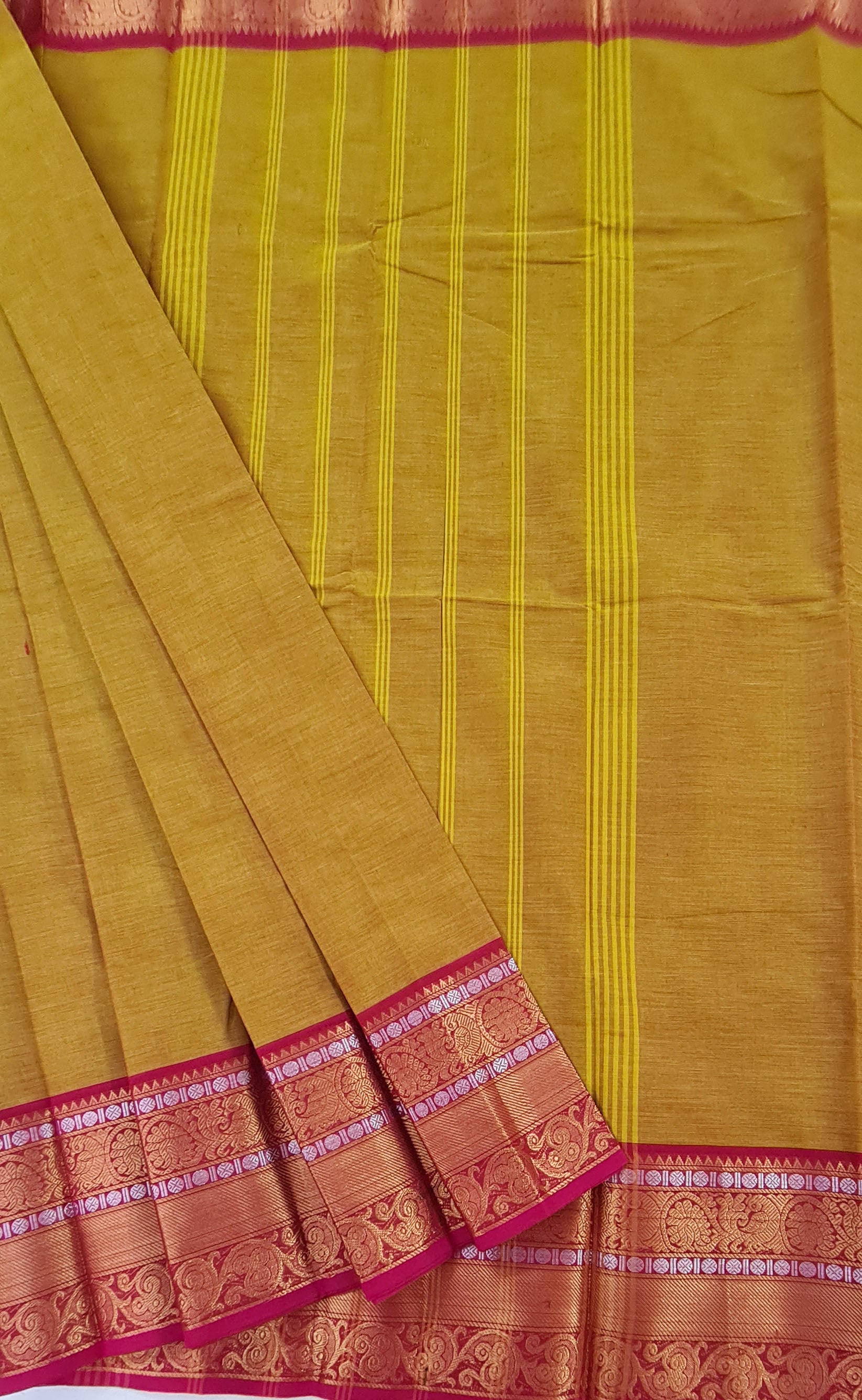 Kanchipuram Cotton Saree with Blouse