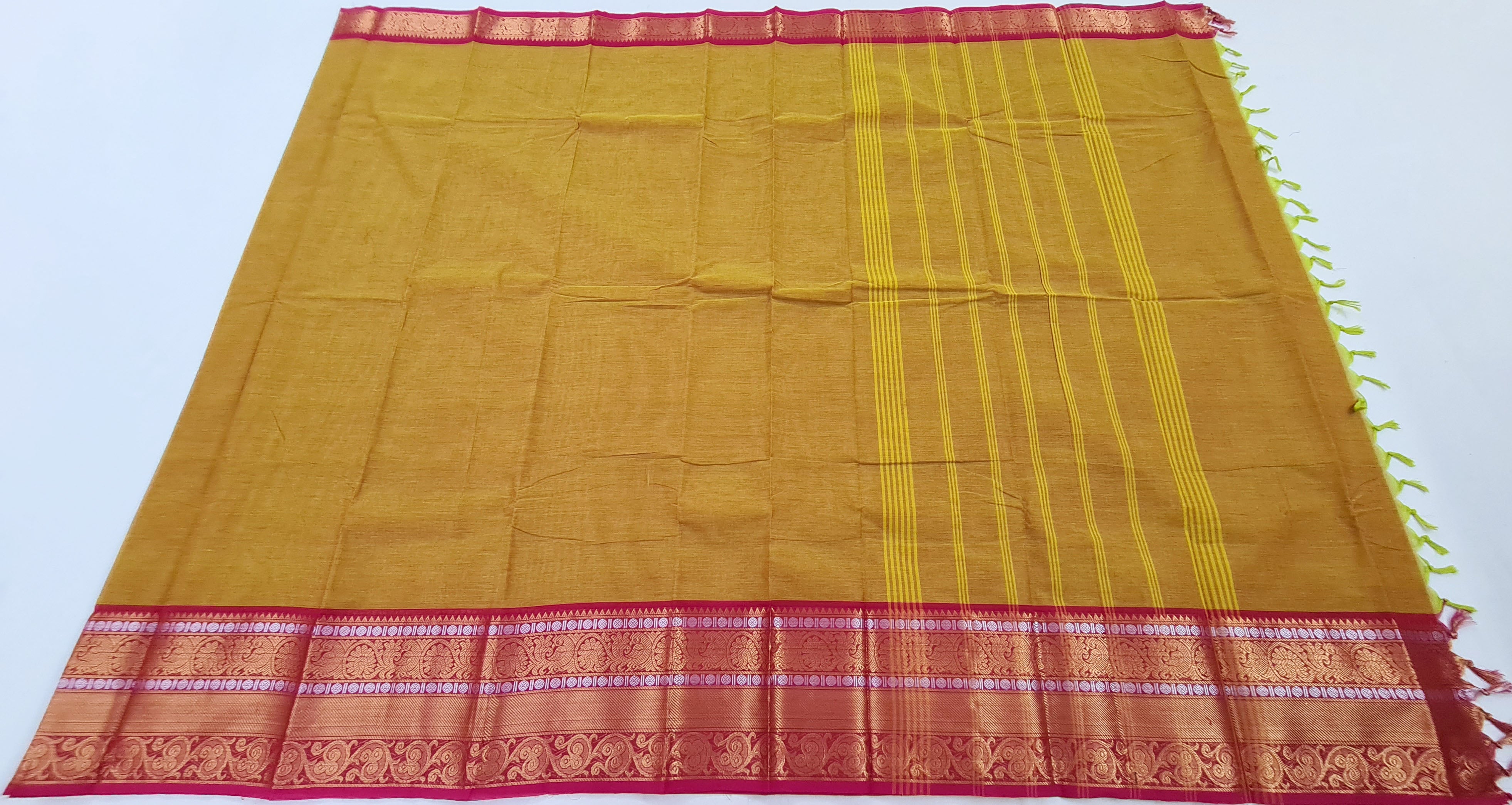 Kanchipuram Cotton Saree with Blouse