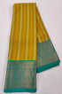 Kanchi Vegan Silk Saree with Contrast Blouse and Rich Jari Pallu