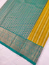 Kanchi Vegan Silk Saree with Contrast Blouse and Rich Jari Pallu