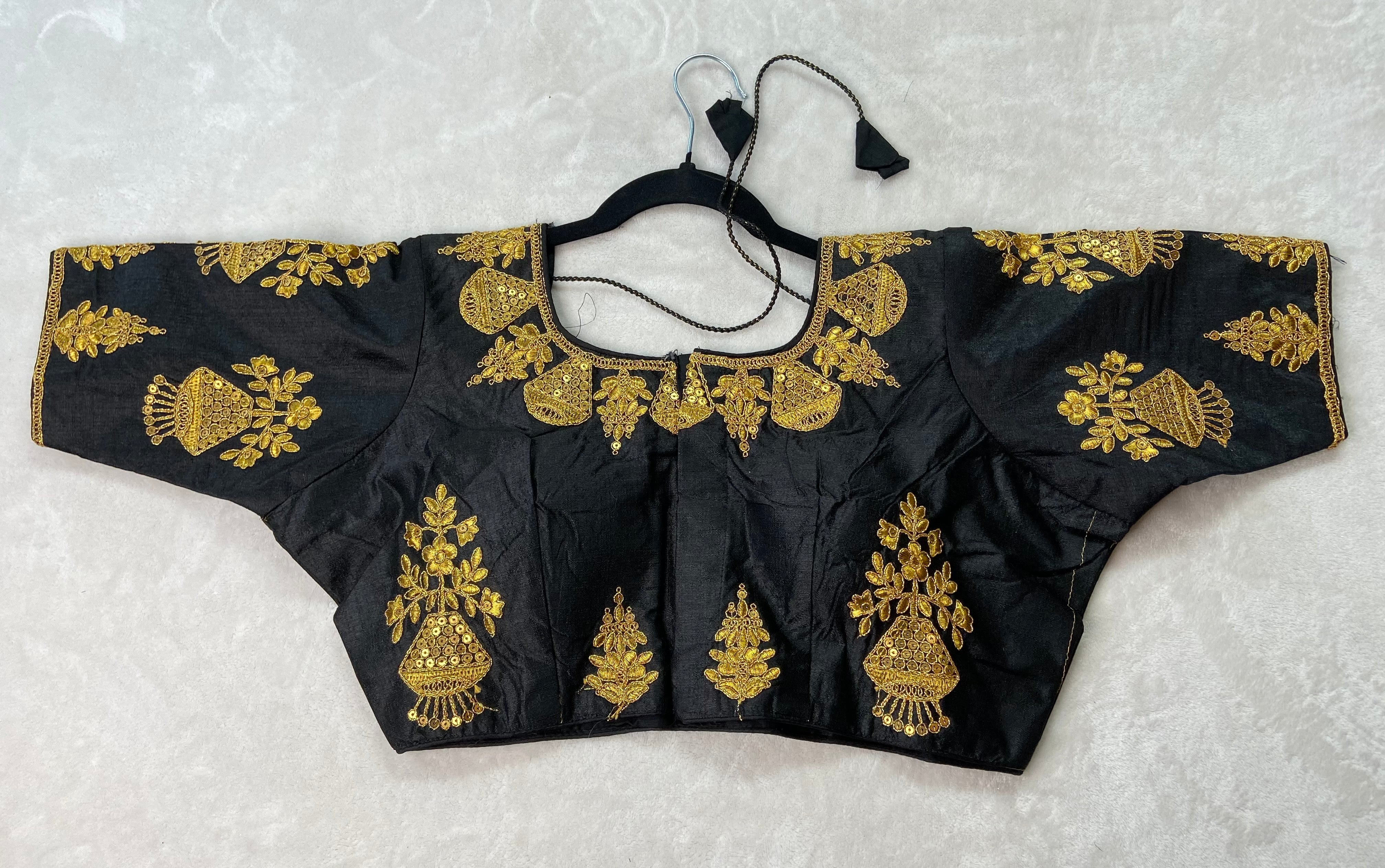 Embroidery Ready made Saree Blouse - Generic 