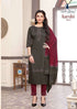 Aarohi Chinon Slub Kurtis With Pant And Dupatta